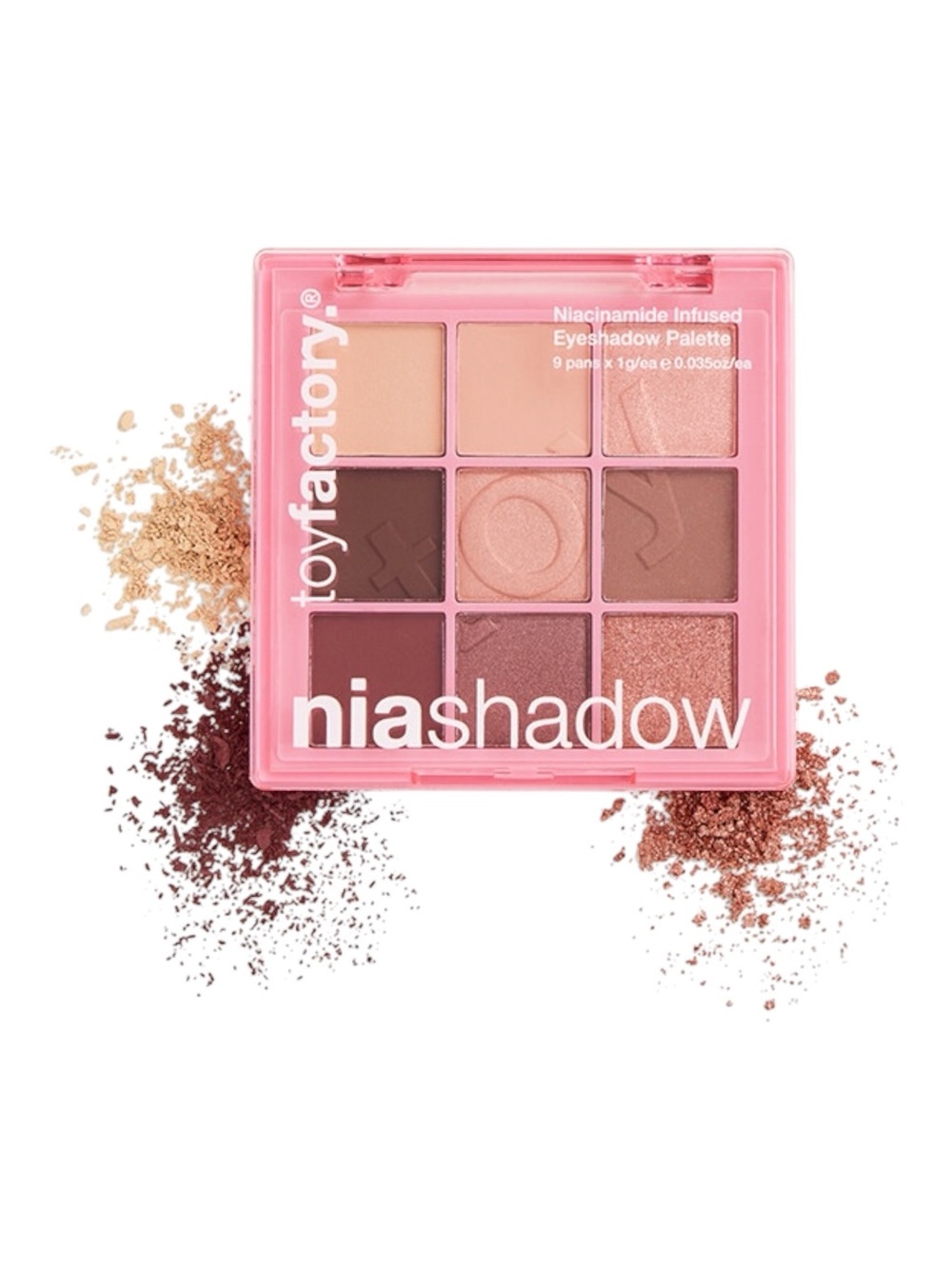 Toy Factory Nia Shadow Niacinamide Infused Eyeshadow Palette 9 Pan Travel Size